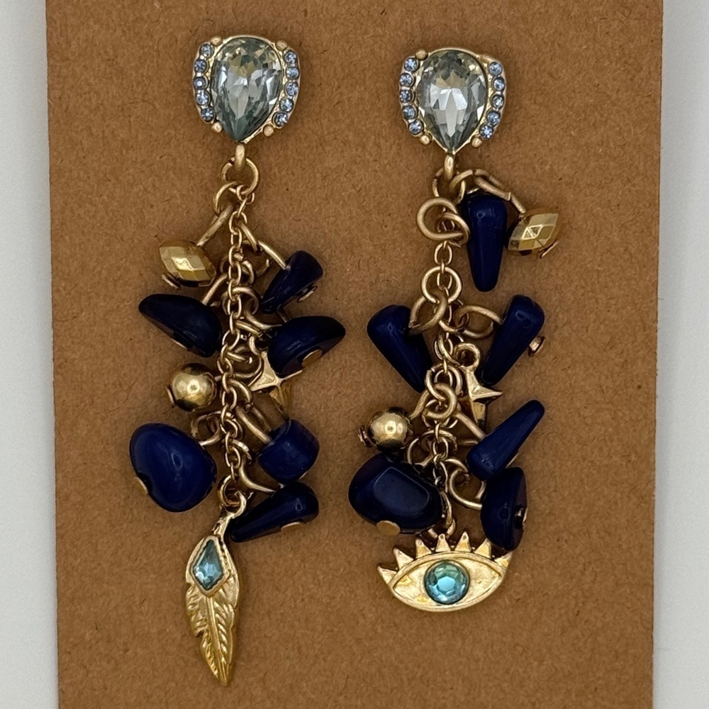 Simply Vera Vera Wang Dangle Evil Eye Earrings Simulated Blue Stone
